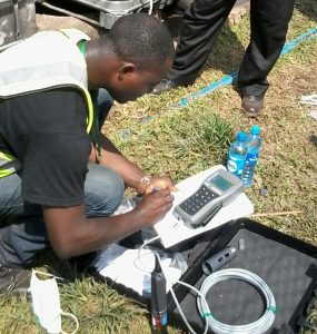 Water Quality Parameter testing during an Environmental Audit