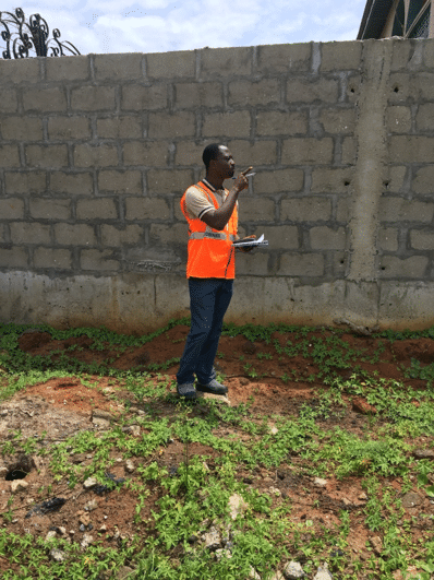 Genuine Ecobinder field photograph: environmental site inspection.